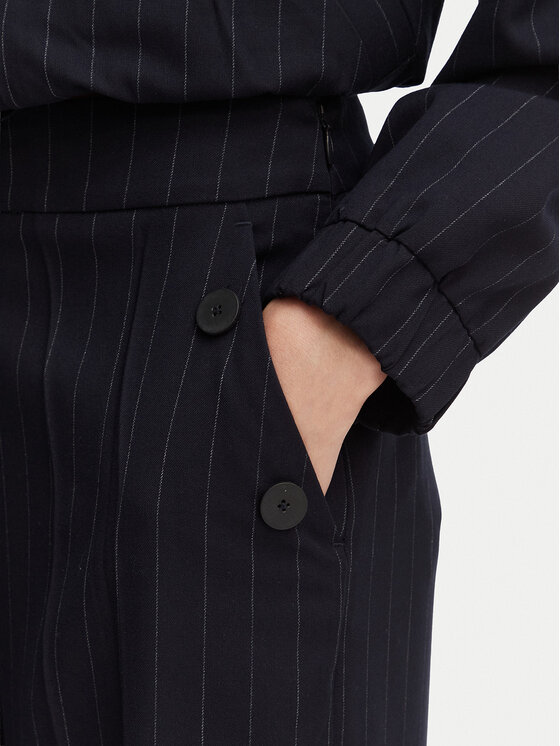 French Connection French Connection Stoffhose Alia 749A3 Dunkelblau Wide Leg