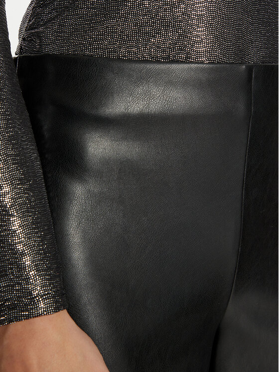 Joseph Ribkoff Joseph Ribkoff Hose aus Kunstleder 243042 Schwarz Loose Fit