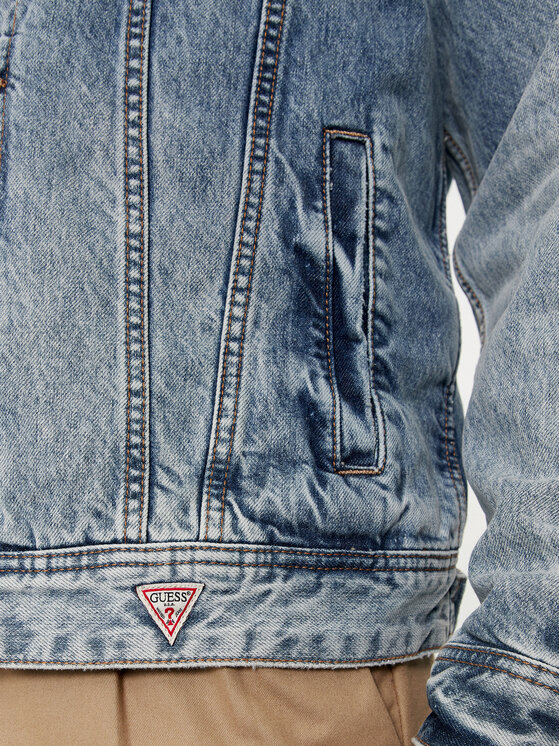 Guess Guess Geacă de blugi M4GXN6 D4YO0 Albastru Regular Fit