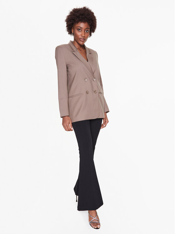 Gestuz Gestuz Marynarka Paula 10905913 Beżowy Relaxed Fit