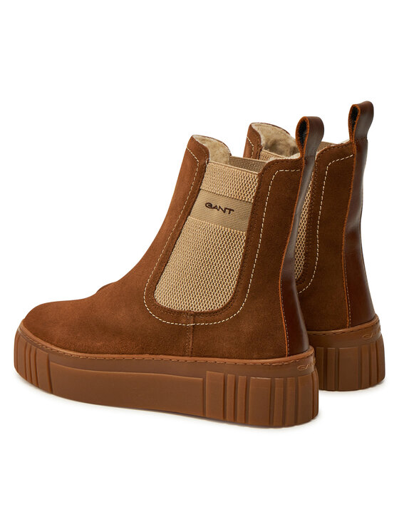 Gant Gant Kotníková obuv s elastickým prvkem 29553786 Hnědá