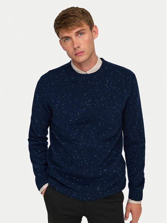 Only & Sons Only & Sons Sweater Ricky 22031539 Sötétkék Regular Fit