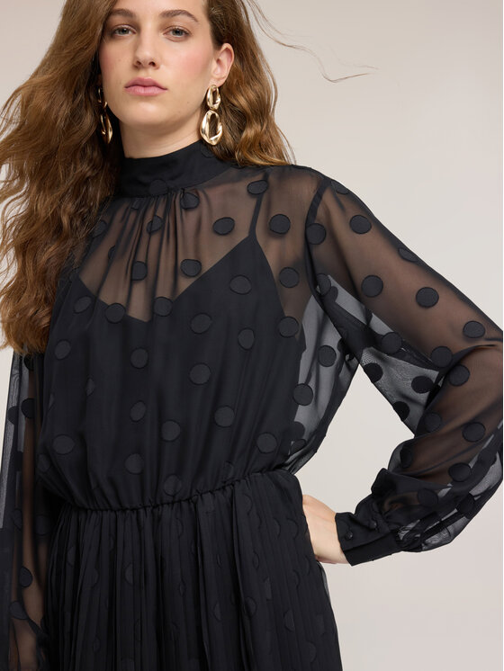 Motivi Motivi Vestito da giorno 7061Q003705N033 Nero A-Line Fit