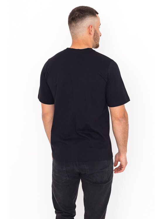 Kamuflage Kamuflage T-Shirt Pizza Flip Czarny Relaxed Fit