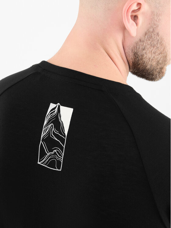 Viking Viking Longsleeve Andali Man Czarny Regular Fit