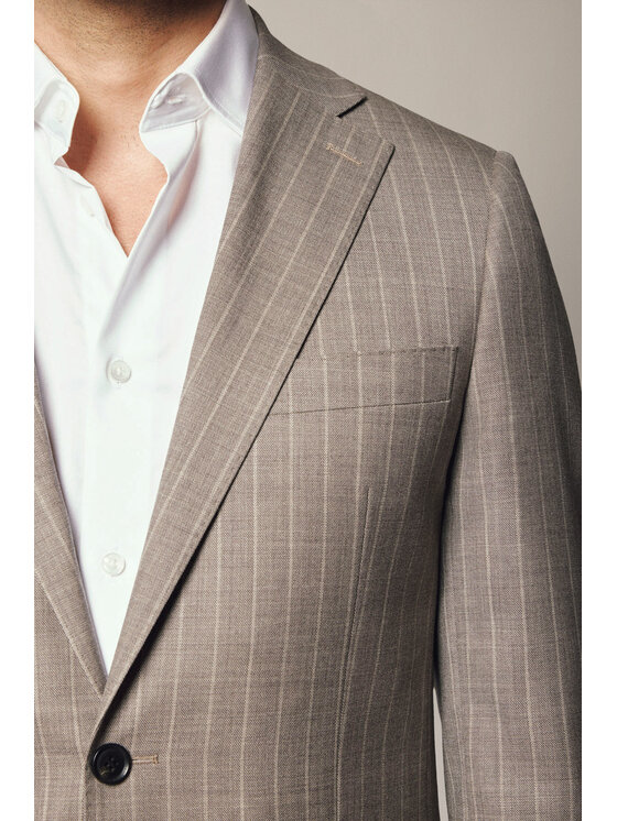 Lancerto Lancerto Garnitur Livade GA073125000014 Beżowy Slim Fit