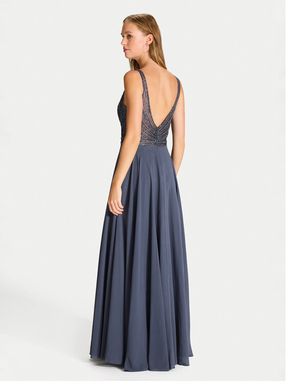Hey Kyla Hey Kyla Φόρεμα βραδινό 5AG015HK Γκρι Regular Fit