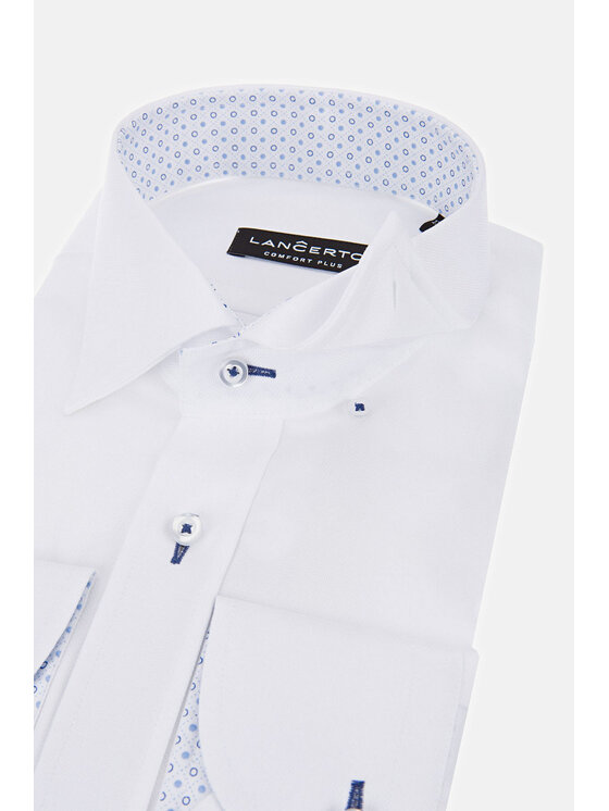 Lancerto Lancerto Koszula Almeria 4 KO051119000230 Biały Regular Fit