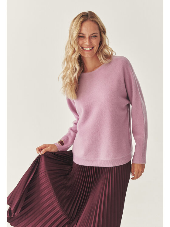 TATUUM Tatuum Sweter LIVIA Fioletowy Classic Fit