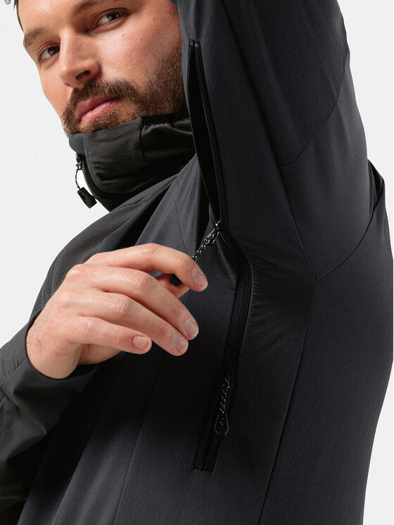 Jack Wolfskin Куртка softshell Alpspitze 1307771 Чорний Regular