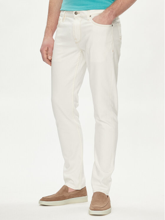 Guess Blugi Finnley M4GAS2 D5B11 Alb Slim Fit