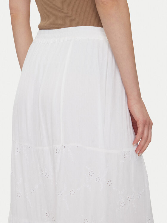 ONLY ONLY Maxi szoknya Chaira 15346834 Fehér Regular Fit