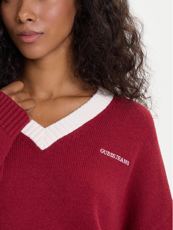 Guess Jeans Guess Jeans Pullover 178814 Rot Classic Fit