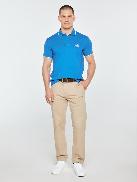 BIG STAR BIG STAR Polo SELLER Niebieski Basic Fit