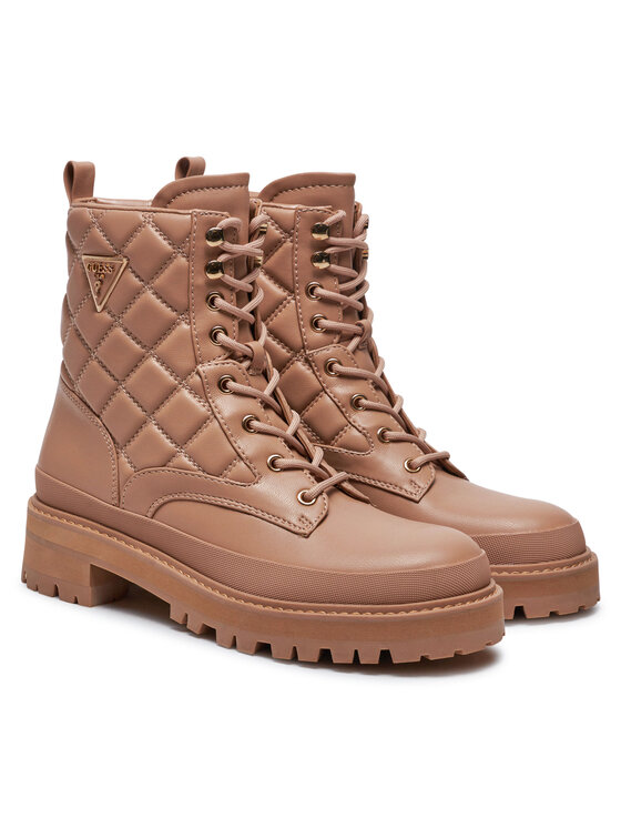 Guess Guess Trapper stila apavi Badae2 FLFBD2 ELE10 Bēšs
