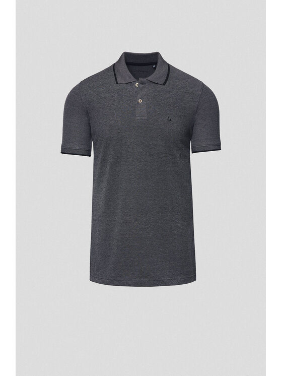 Lancerto Lancerto Polo Borin PO073125000012 Szary Regular Fit