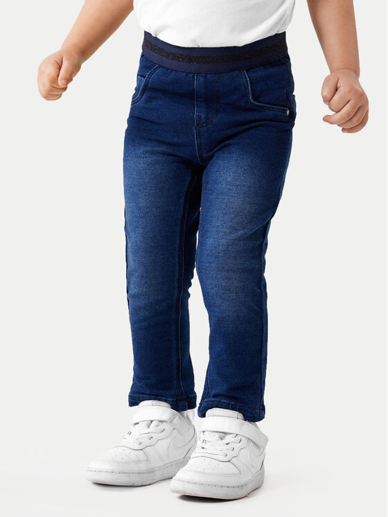 NAME IT Jeans Hlače 13204428 Mornarsko Modra Slim Fit