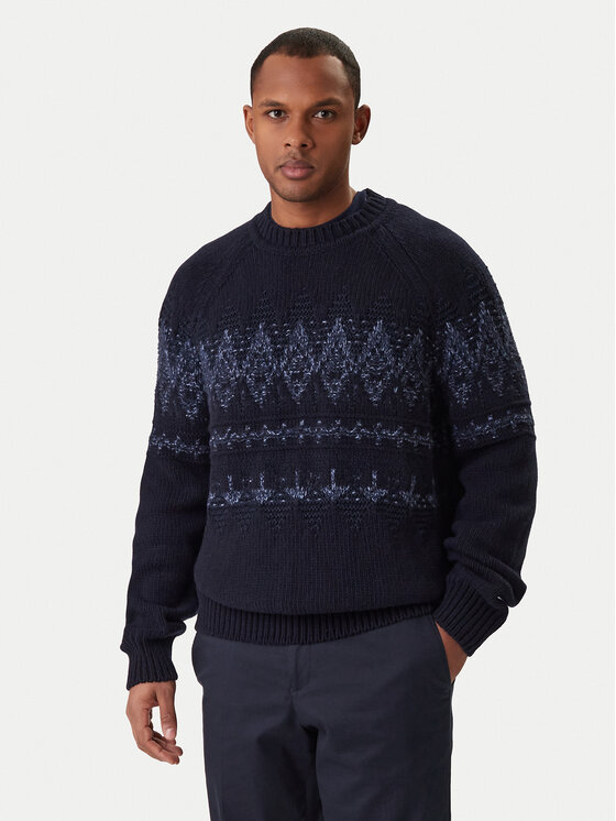 BOSS BOSS Sweater Karombo 50548686 Sötétkék Regular Fit