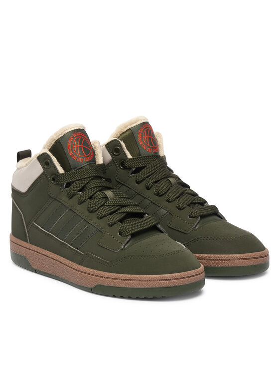 adidas adidas Sneakersy Rapid Court Mid Winterized Shoes KI3908 Zielony