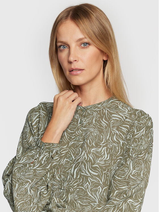 Moss Copenhagen Moss Copenhagen Krekla kleita Jenica 16941 Zaļš Regular Fit