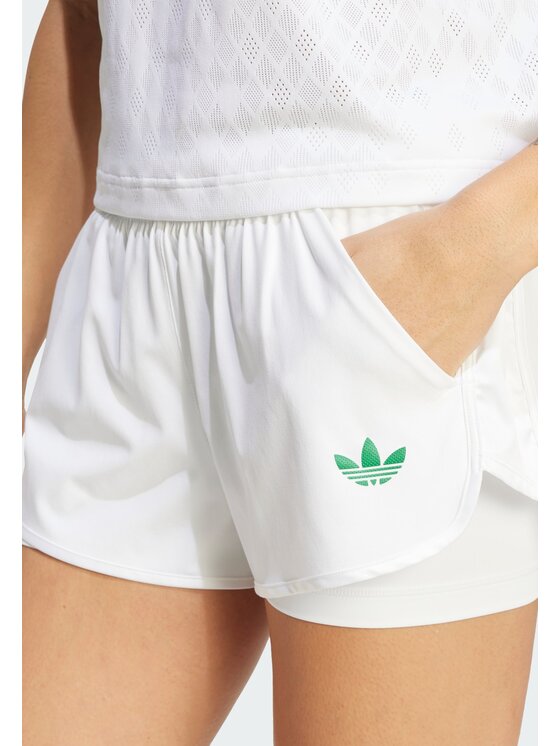 adidas adidas Spodnie materiałowe 151675 Biały Regular Fit