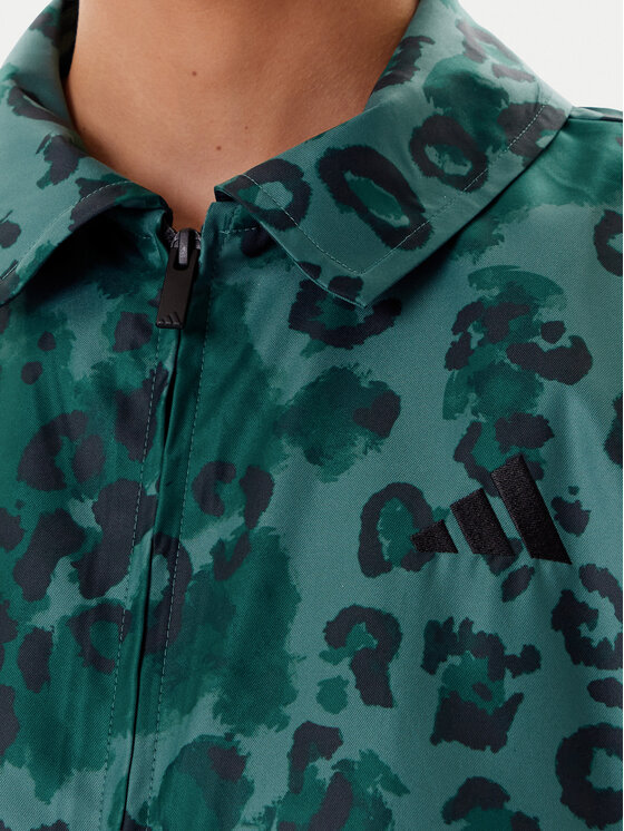 adidas adidas Gilet Animal Print 3-Stripes JV6958 Verde Loose Fit