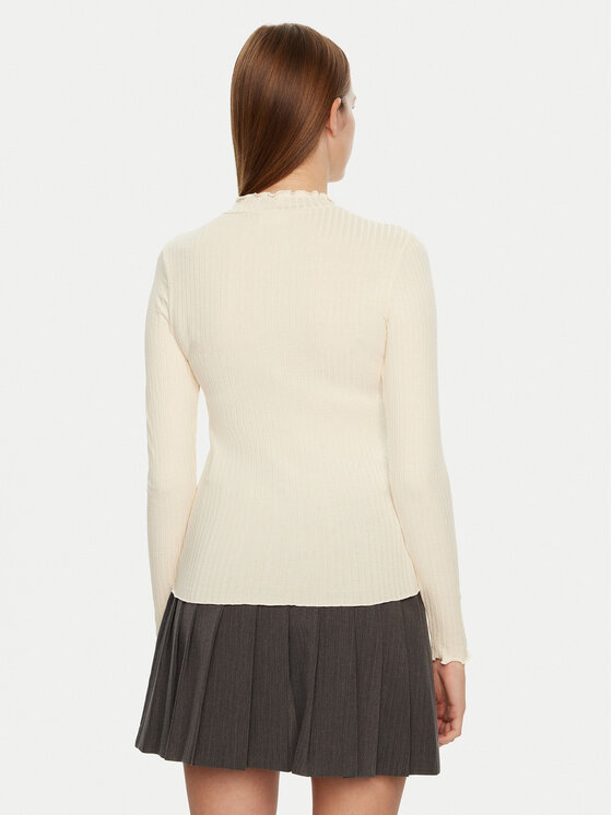 JDY JDY Bluse Fransiska 15228065 Écru Slim Fit