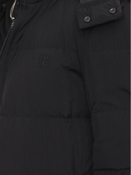 HUGO HUGO Płaszcz zimowy Mikky2441 50521626 Czarny Regular Fit