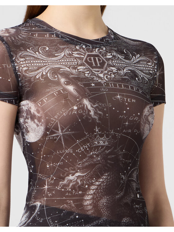PHILIPP PLEIN PHILIPP PLEIN T-Shirt 31064 Czarny Skin Tight Fit