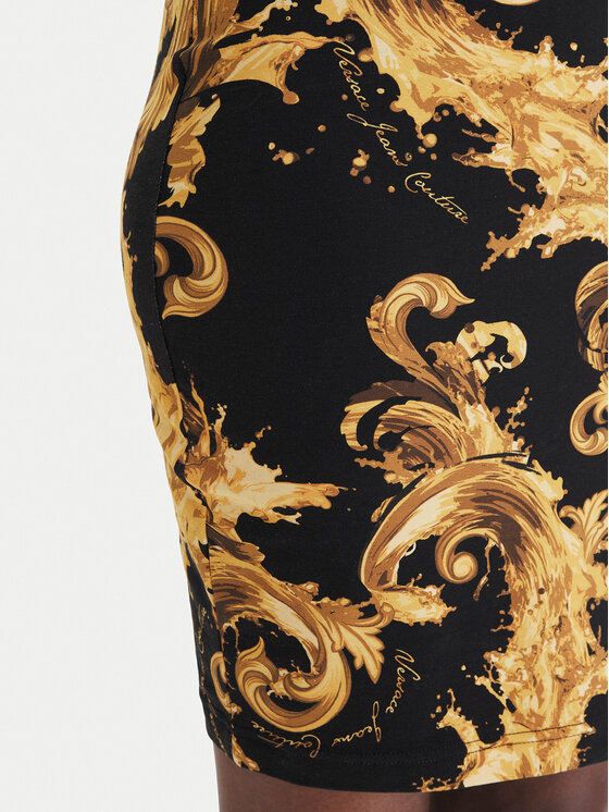 Versace Jeans Couture Versace Jeans Couture Kleid für den Alltag 80HAO939 JS553 Schwarz Slim Fit