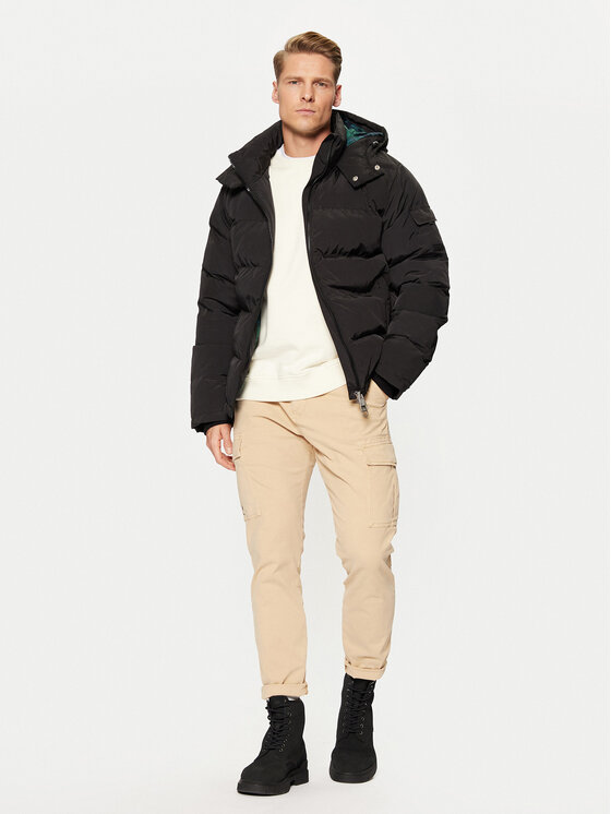 Hunter Hunter Зимова куртка HARM0005242 Чорний Regular Fit