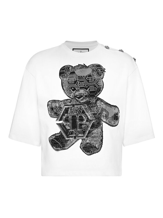 PHILIPP PLEIN PHILIPP PLEIN T-Shirt 11617 Biały Regular Fit