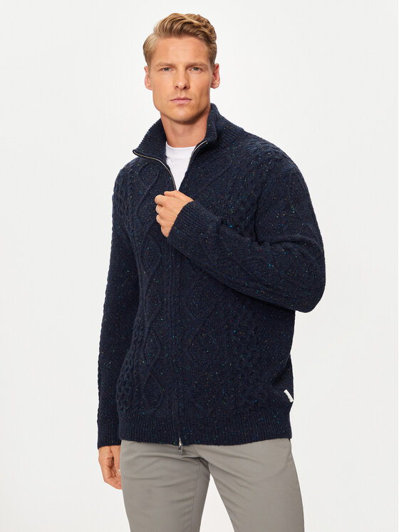 Gant Gant Kardigán 8040201 Sötétkék Regular Fit