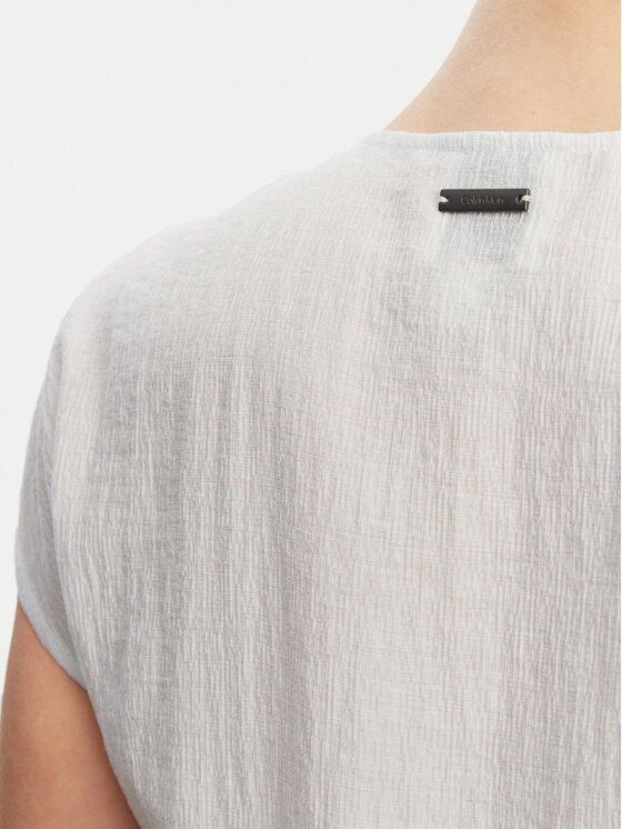 Calvin Klein Calvin Klein Bluzka K20K208210 Błękitny Regular Fit