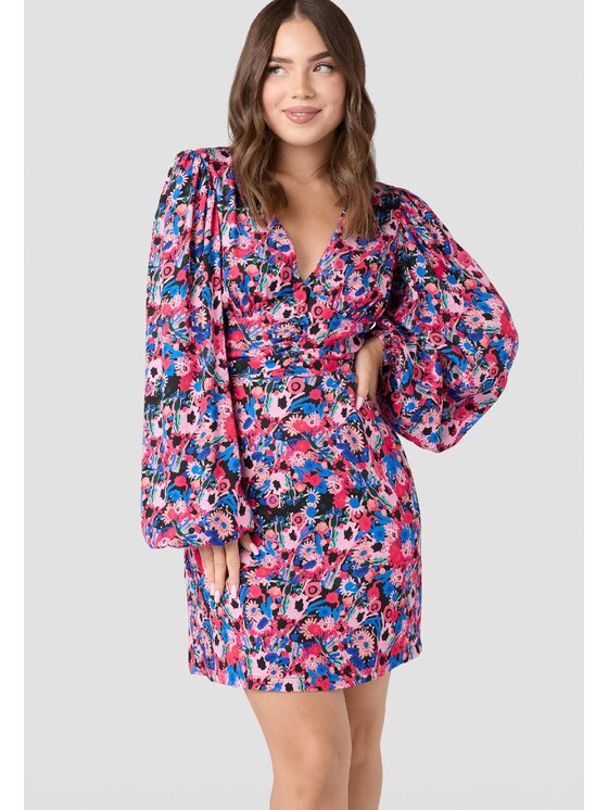 LAURELLA LAURELLA Sukienka letnia Laurella 4VA032510 Różowy Regular Fit