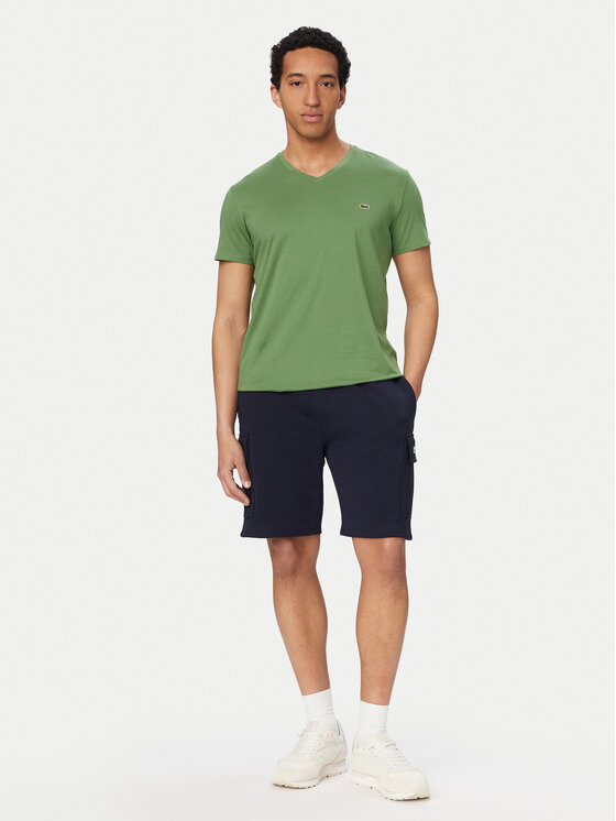 Lacoste Lacoste Tričko TH6710 Zelená Regular Fit