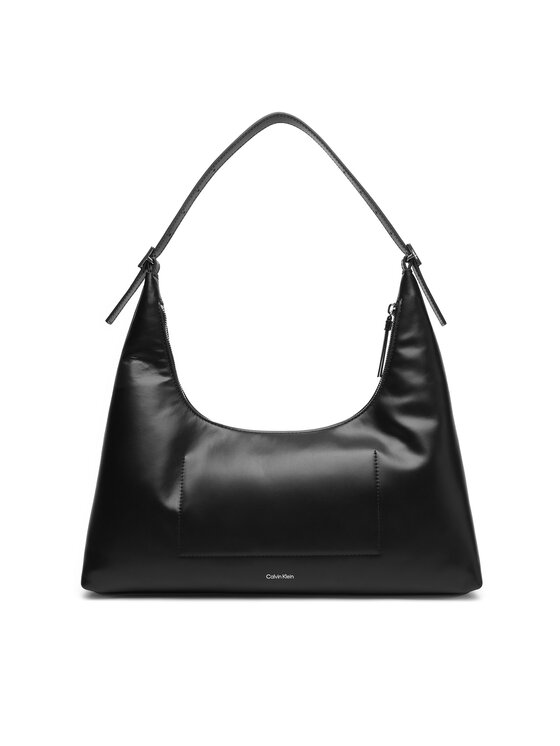 Calvin Klein Calvin Klein Geantă Emblem Hw Lthr Shoulder Bag LV04F3262G Negru