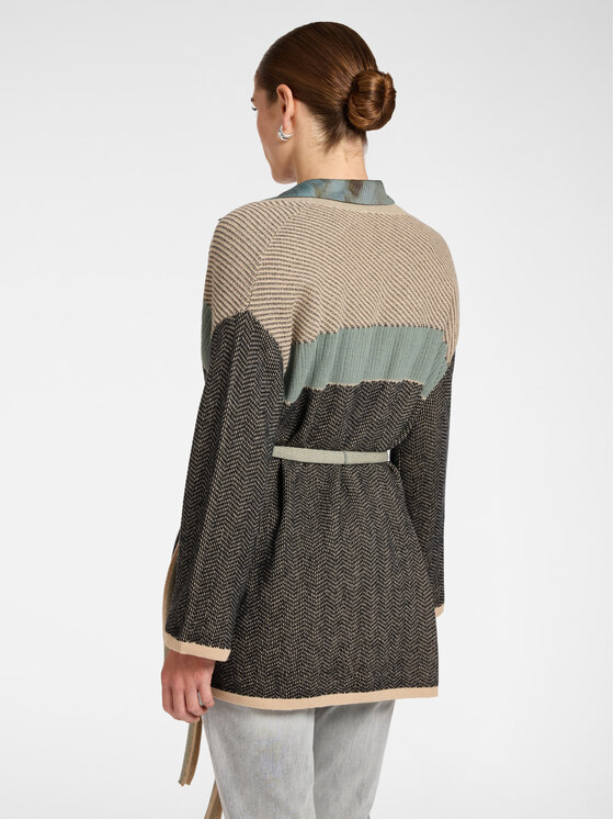 Elena Mirò Elena Mirò Sweter M090Z000855N0B2 Turkusowy Over Fit