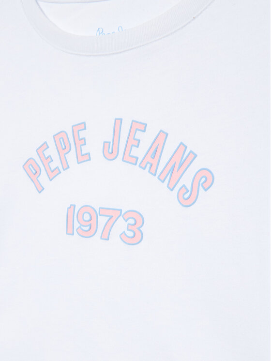Pepe Jeans Pepe Jeans T-krekls Paullete PG502955 Balts Regular Fit