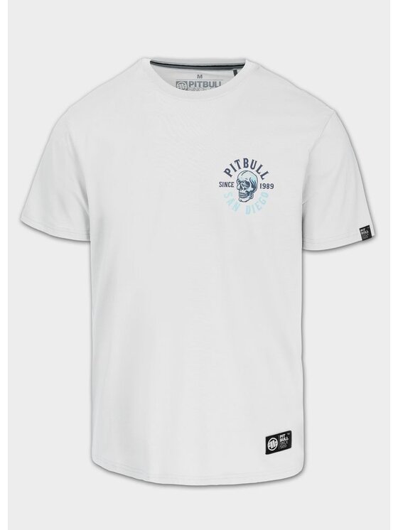 PITBULL PITBULL T-Shirt Koszulka męska SKULL SURF XL Biały Regular Fit
