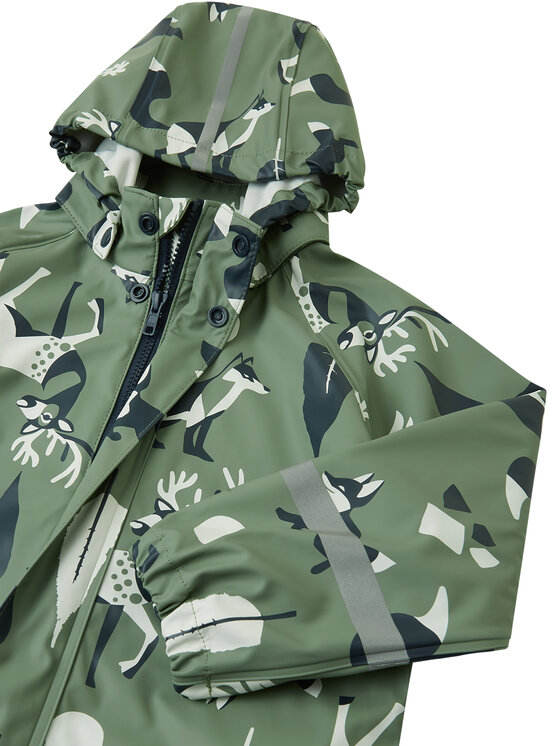 Reima Reima Regenjacke Vesi 5100025A Grün Regular Fit