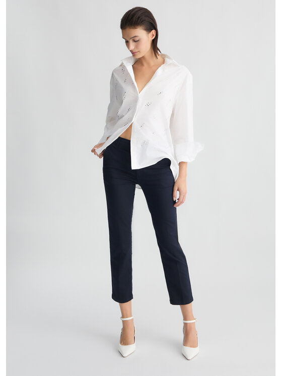 Liu Jo Liu Jo Spodnie materiałowe WA5418T714493921 Błękitny Regular Fit