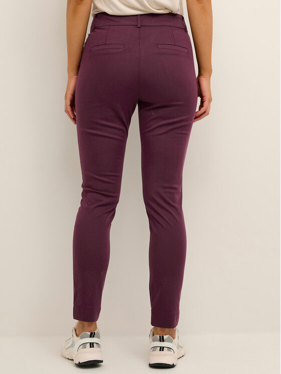 Kaffe Kaffe Hlače Lea 10505191 Tamnocrvena Slim Fit