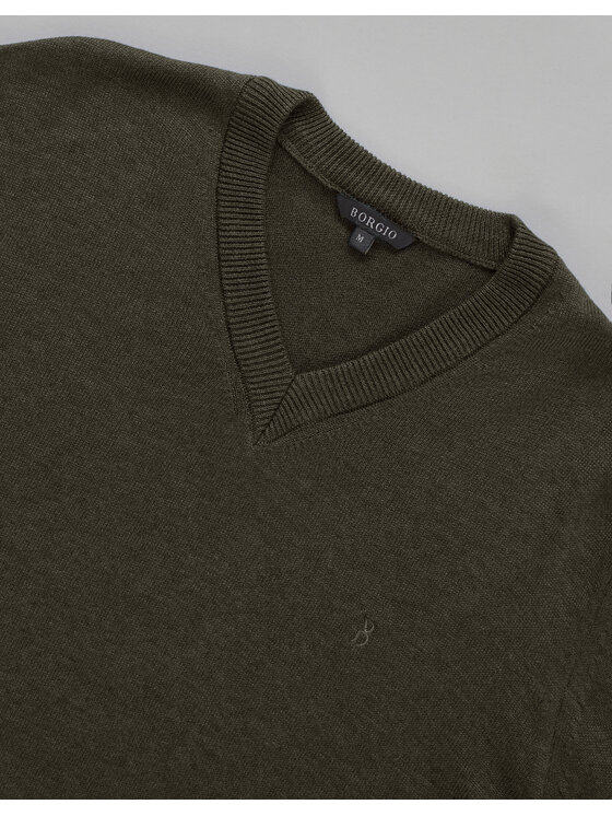Borgio Borgio Sweter tiriolo Zielony Regular Fit