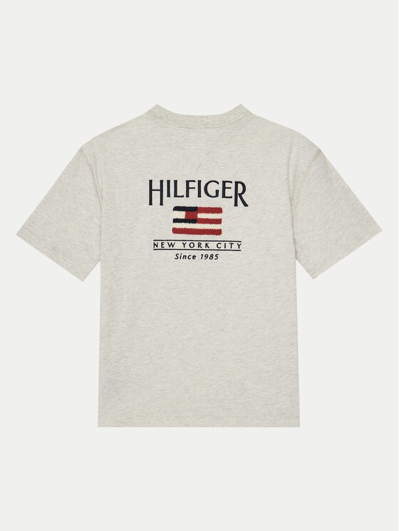 Tommy Hilfiger Tommy Hilfiger T-Shirt KB0KB09531 D Szary Regular Fit