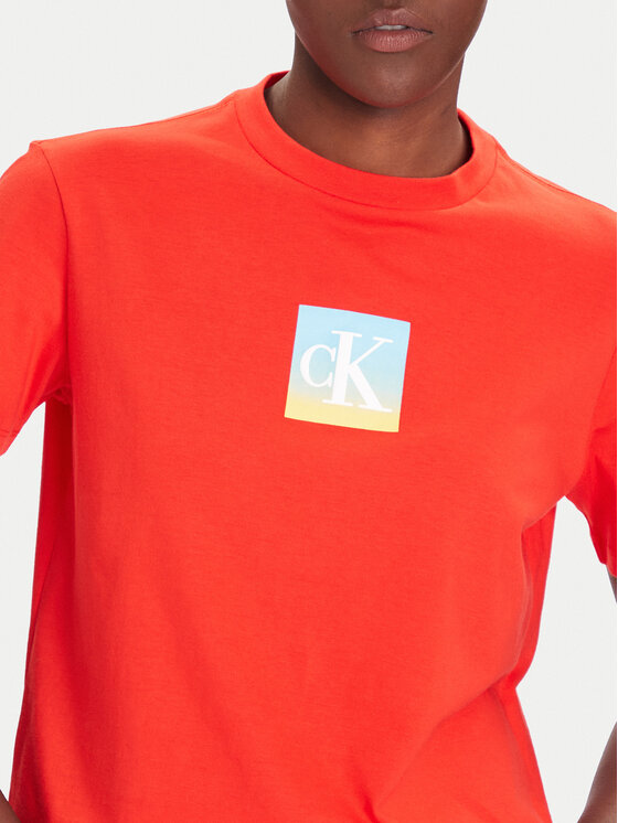 Calvin Klein Jeans Calvin Klein Jeans T-shirt Classic Monogram LV047D874G Rosso Relaxed Fit