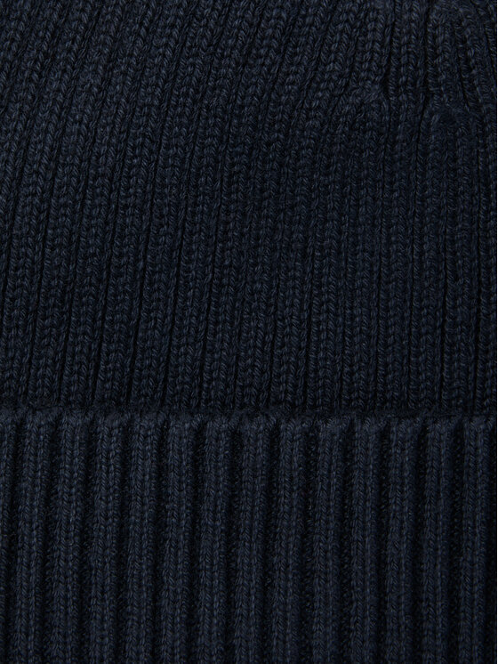 Calvin Klein Calvin Klein Sapka Patch Chunky Rib Cotton Beanie LV04D8053G Sötétkék