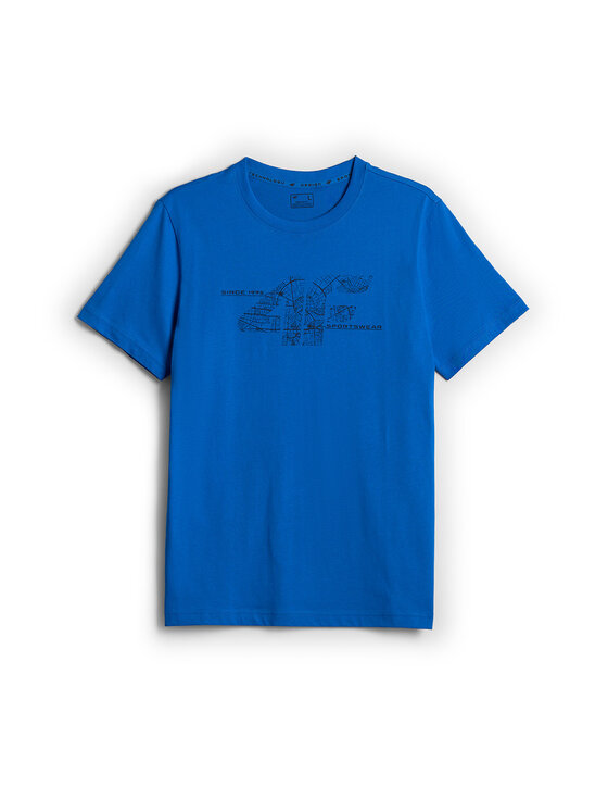 4F 4F T-Shirt CITY Niebieski Regular Fit