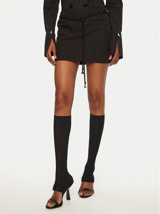 Patrizia Pepe Mini sukňa 8G0410/A457-F1OO Čierna Regular Fit