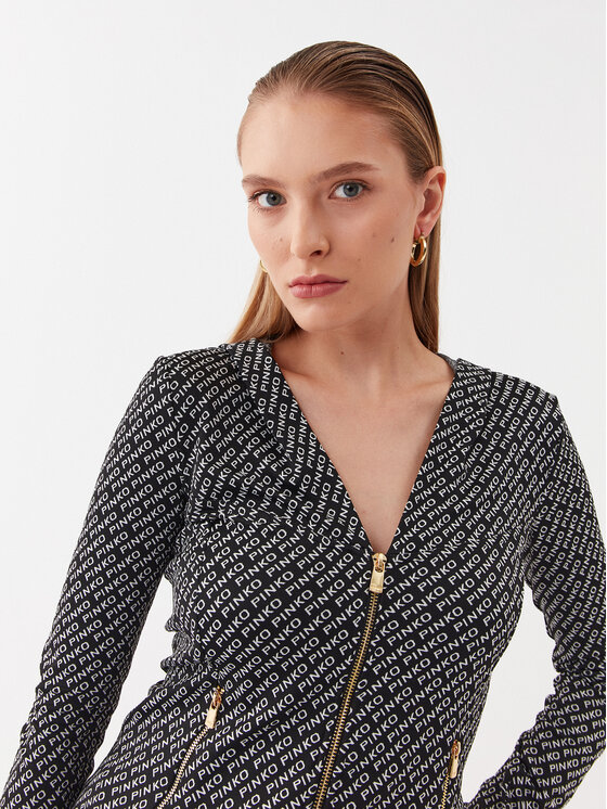PINKO Pinko Μπλούζα 101811 A131 Μαύρο Regular Fit